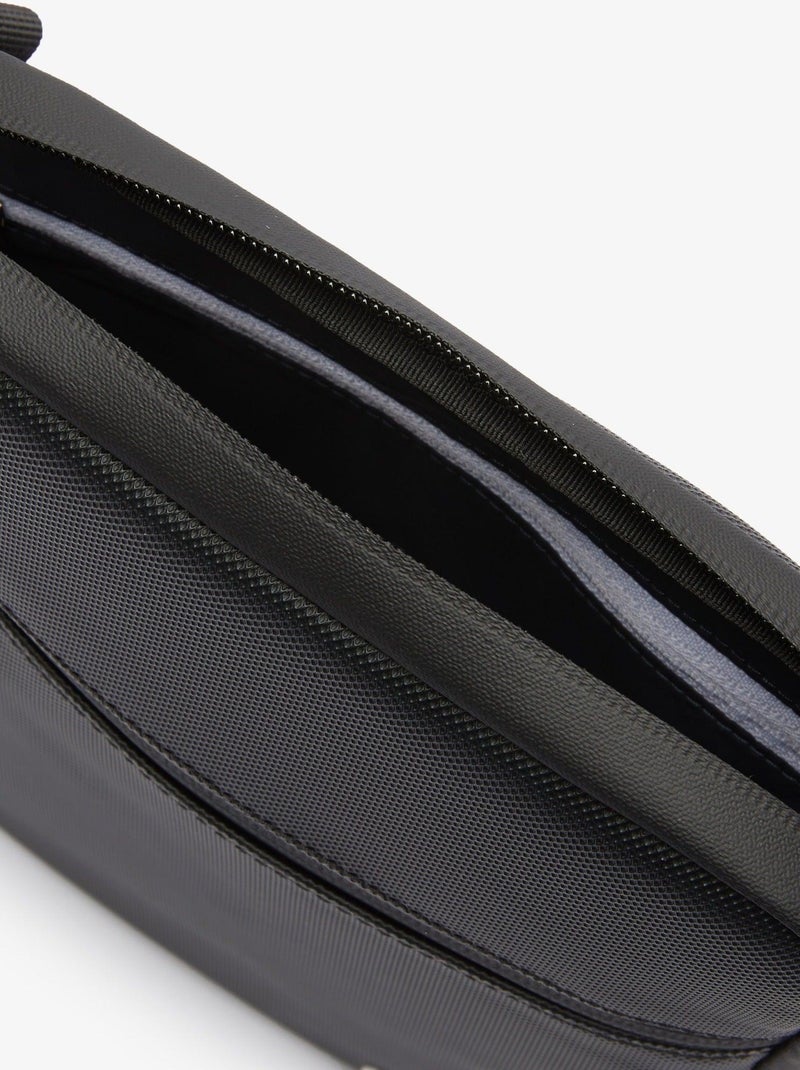 Lacoste Sacoche Homme zippé LCST Noir - Kiabi