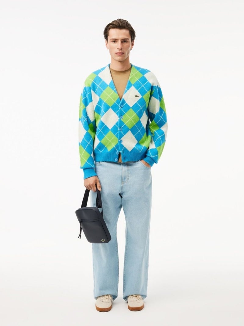 Lacoste Sacoche Lcst Homme Eclipse Bleu - Kiabi