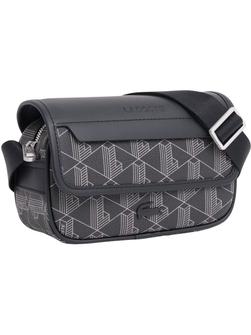 Lacoste Sacoche messenger à Rabat The Blend  Gris Noir - Kiabi