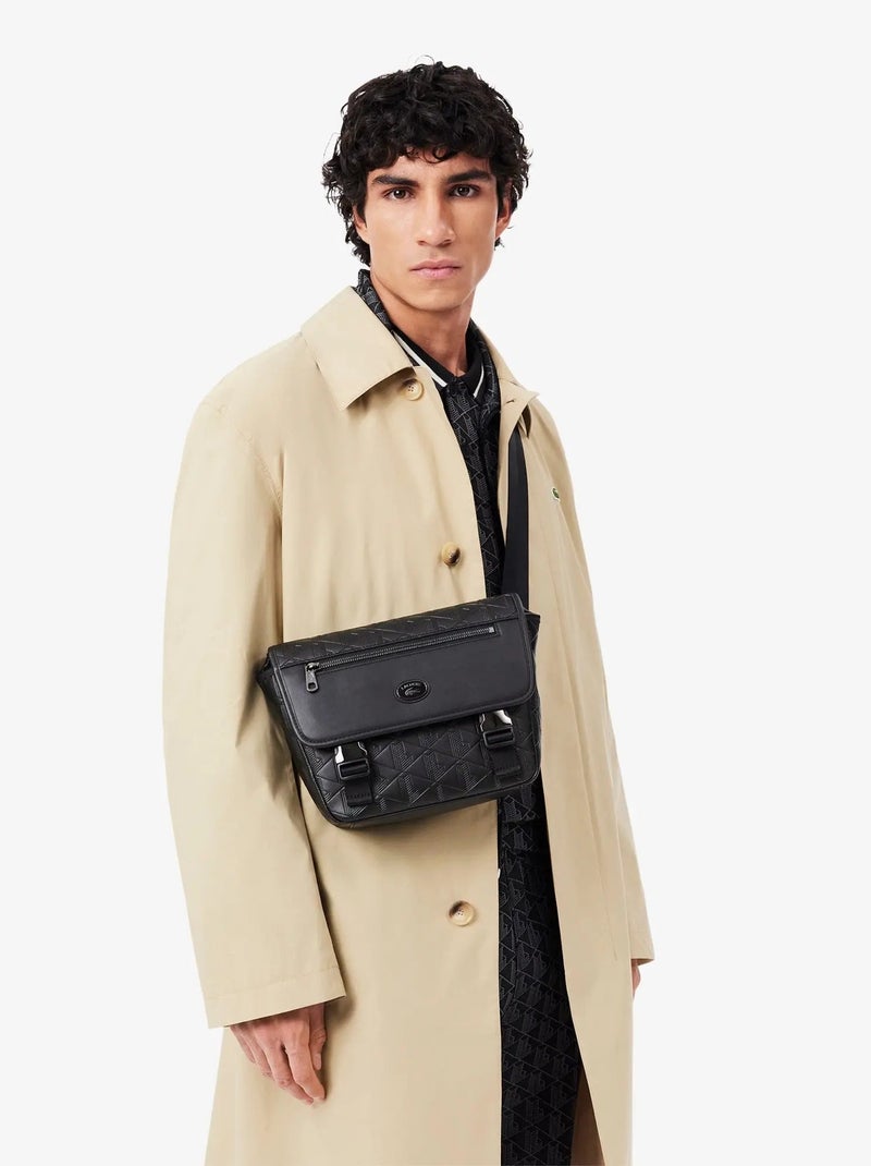 Lacoste Sacoche Nomogramme Homme Noir - Kiabi