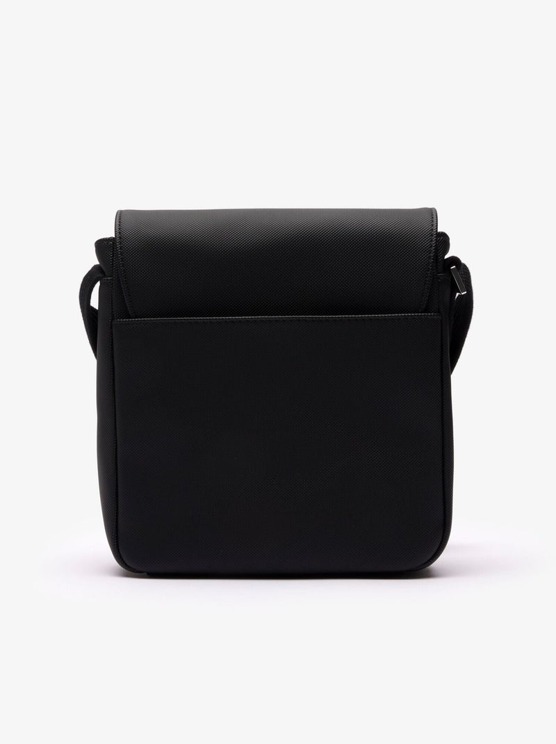 Lacoste Sacoche Plate à Rabat Men's Classic Noir - Kiabi