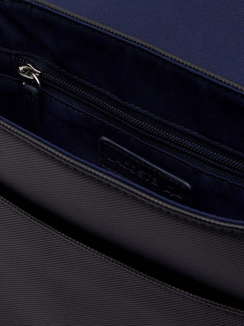 Lacoste Sacoche Plate à Rabat Men's Classic Noir - Kiabi