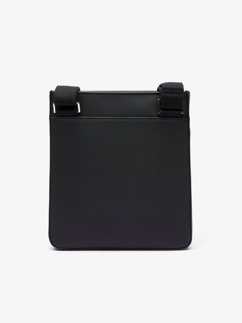 Lacoste Sacoche Plate Zippée Men's Classic Noir - Kiabi