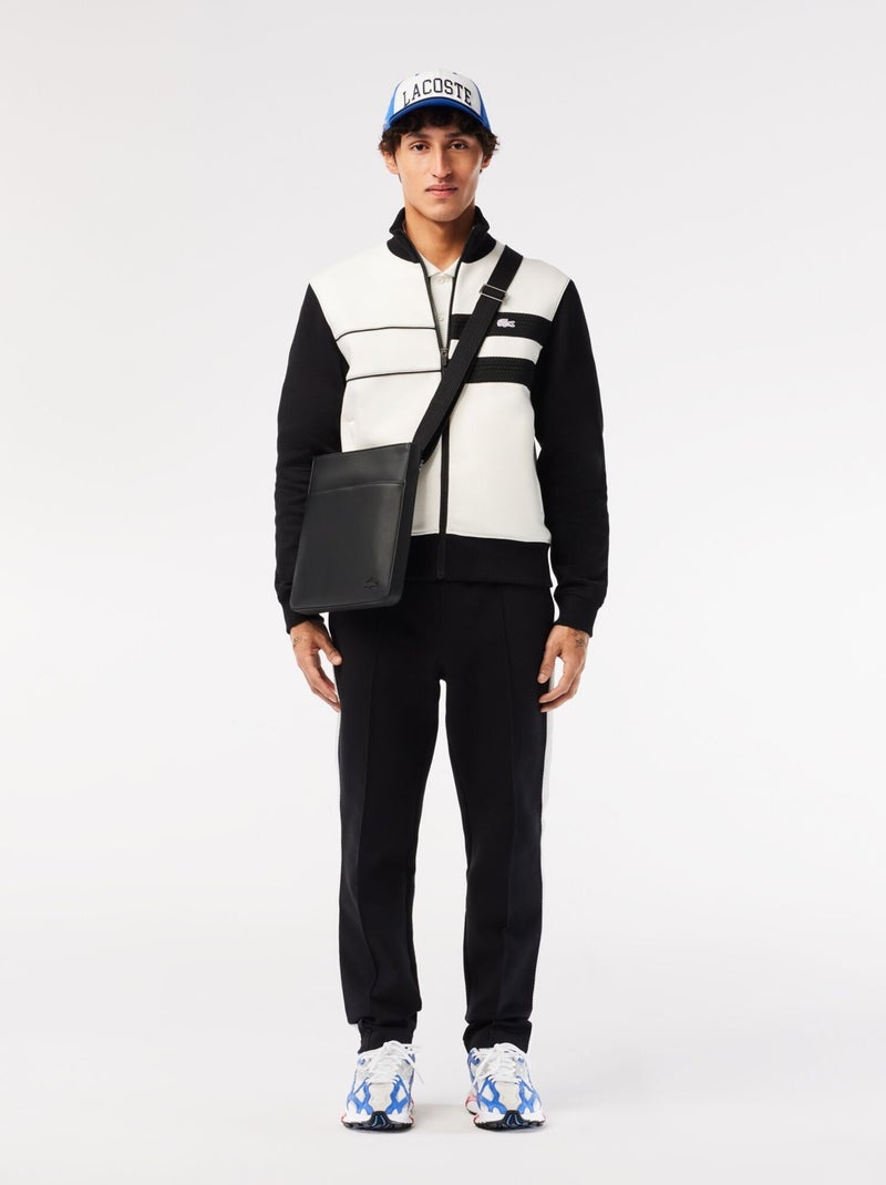 Lacoste Sacoche Plate Zippée Men's Classic Noir - Kiabi