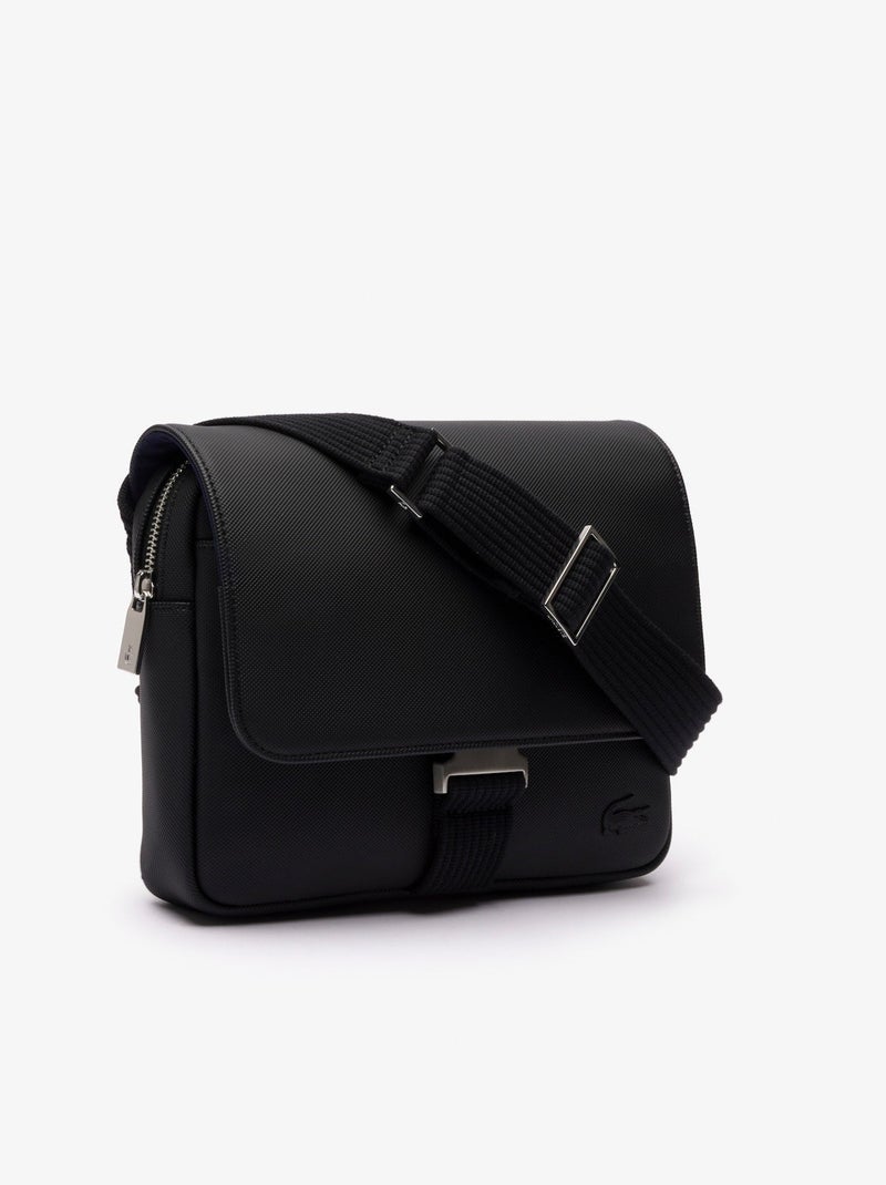 Lacoste Sacoche rabat Men's Classic Noir - Kiabi