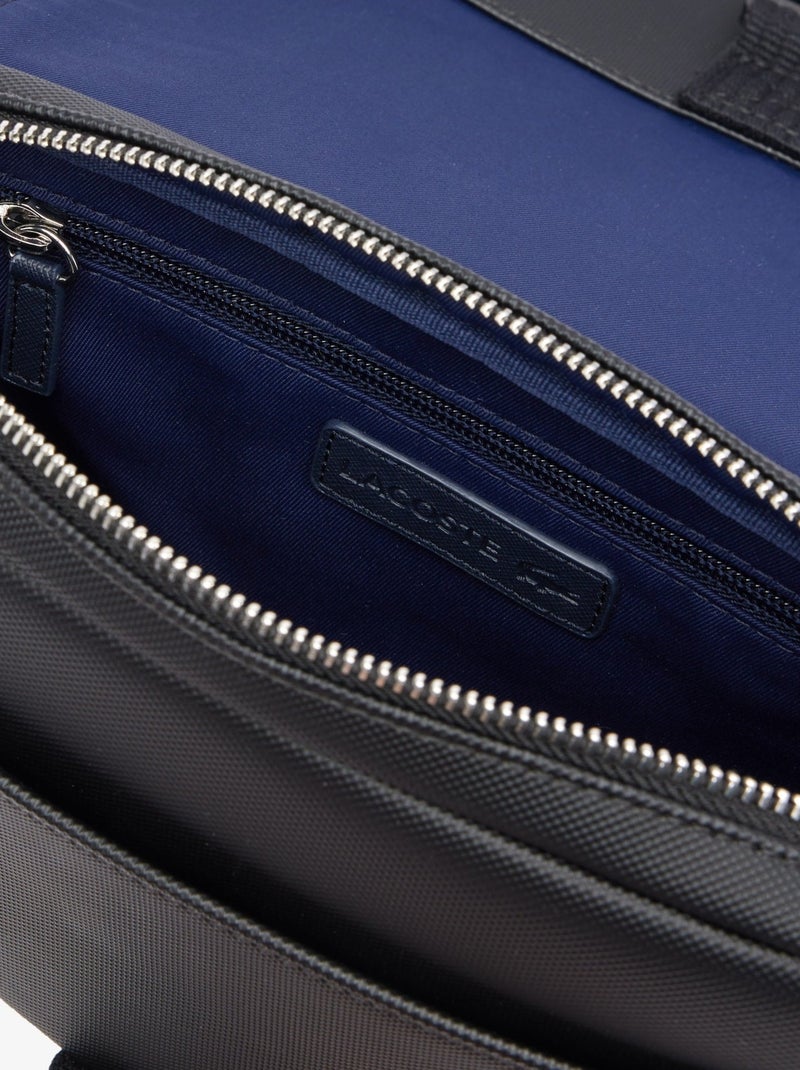 Lacoste Sacoche rabat Men's Classic Noir - Kiabi
