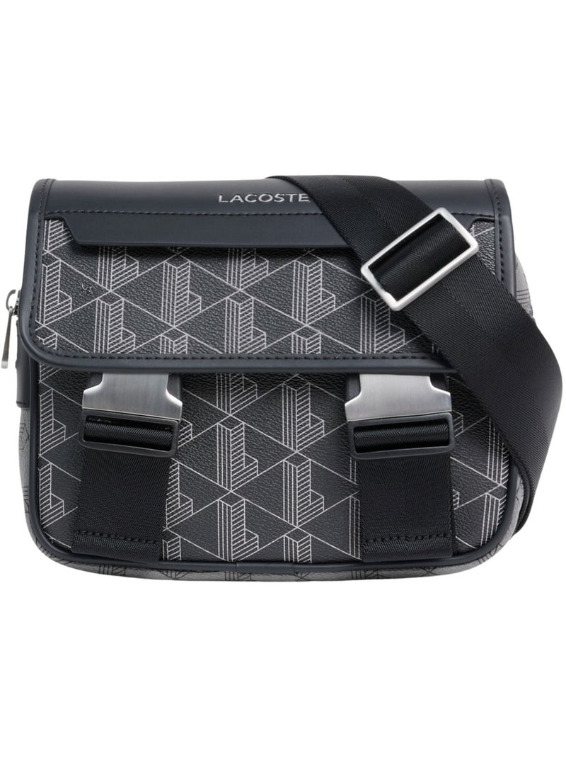 Lacoste Sacoche The Blend Mono  Gris Noir - Kiabi