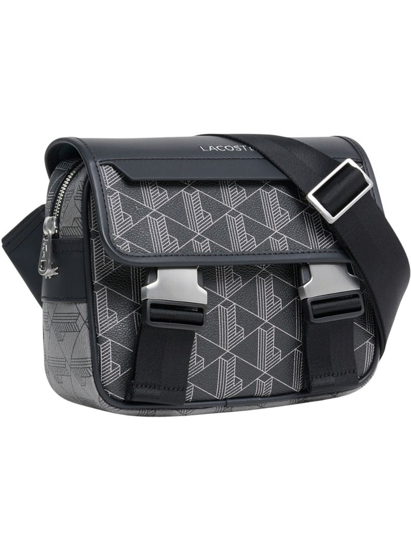 Lacoste Sacoche The Blend Mono  Gris Noir - Kiabi