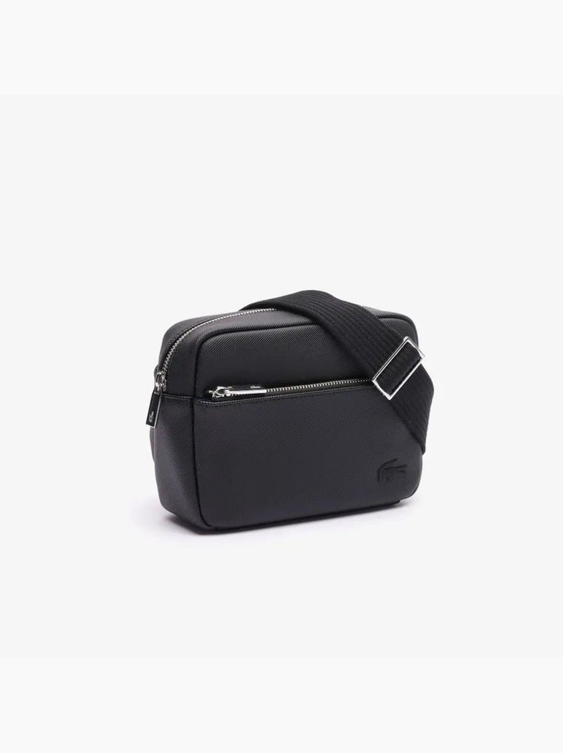 Lacoste Sacoche zippée Men's Classic Noir - Kiabi