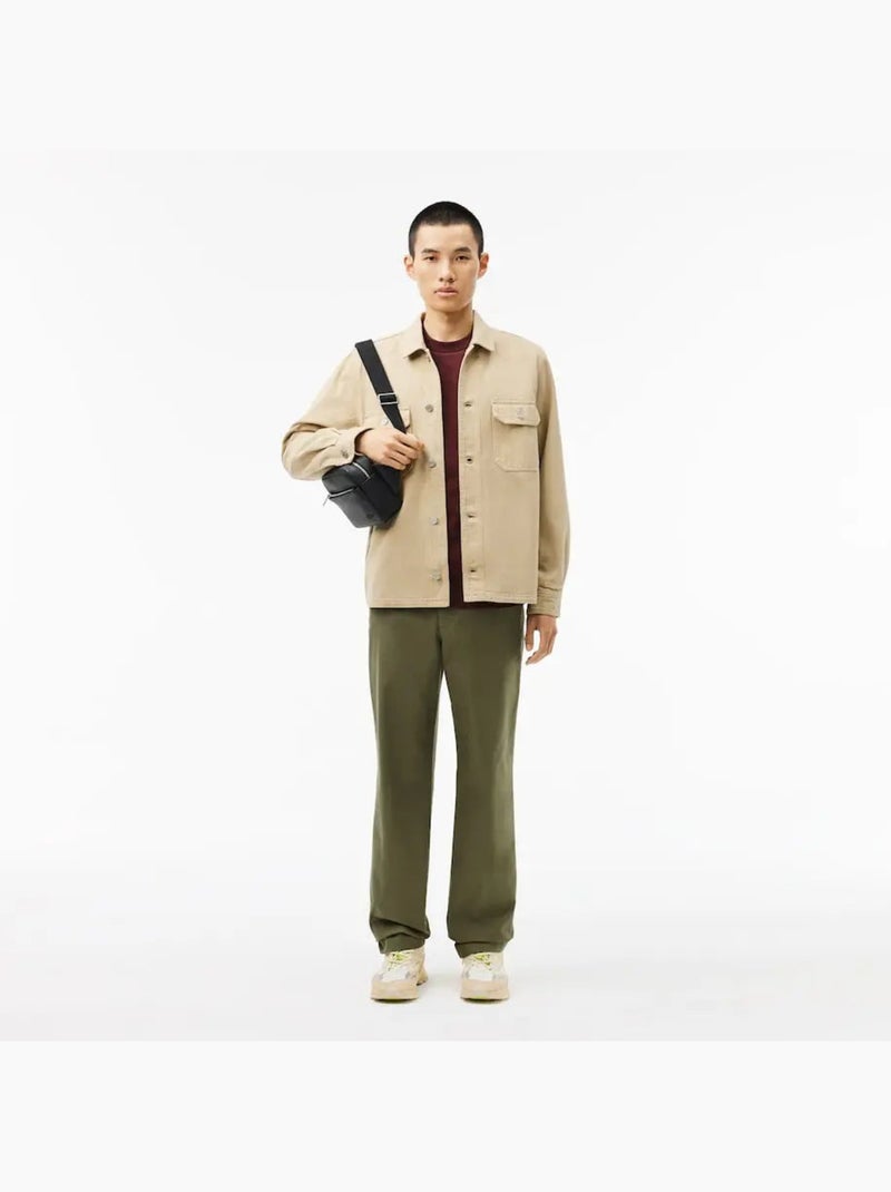 Lacoste Sacoche zippée Men's Classic Noir - Kiabi