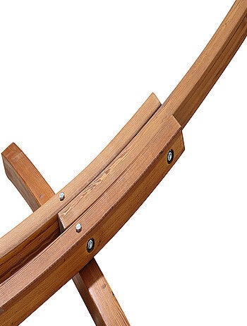 LAGOA Hamac sur support 3,15 m en bois écru