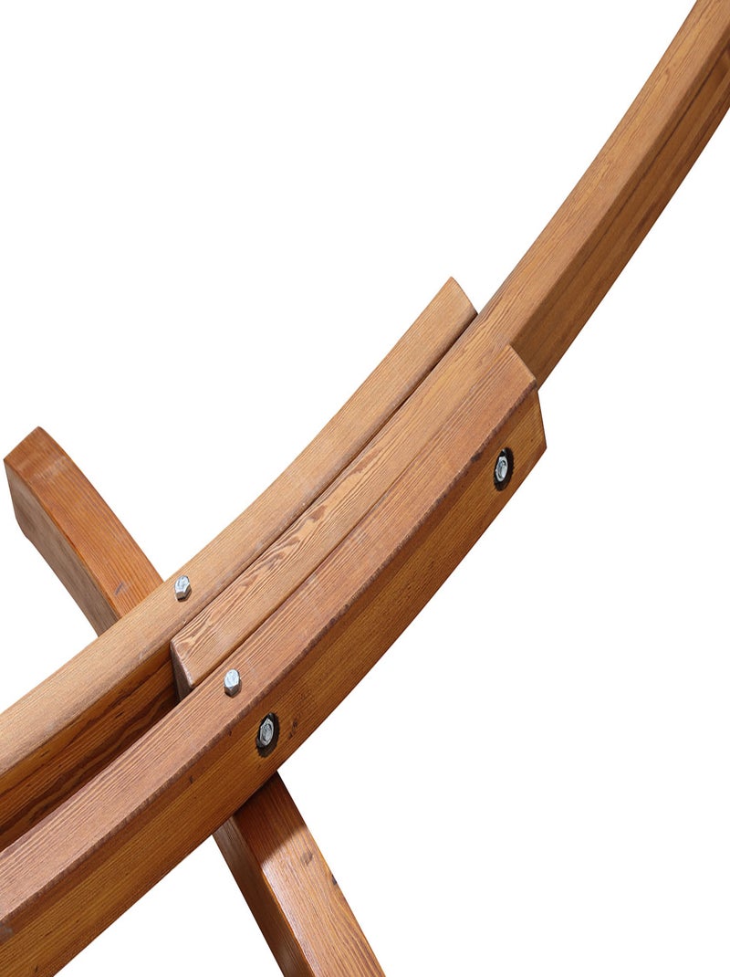 Lagoa hamac avec support 3,15 m en bois chocolat Marron - Kiabi