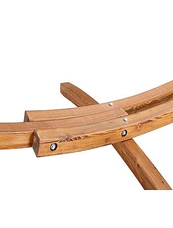 LAGOA Hamac sur support 3,15 m en bois écru