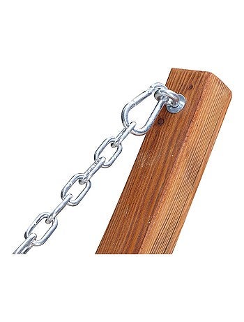 LAGOA Hamac sur support 3,15 m en bois écru