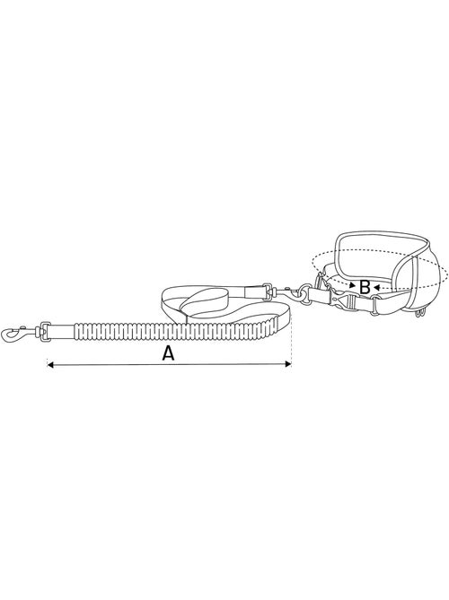 Laisse de Jogging avec Ceinture de Hanches LED pour Chien - Kiabi