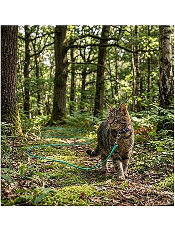 Laisse d'entraînement et a pister caspar pour chat