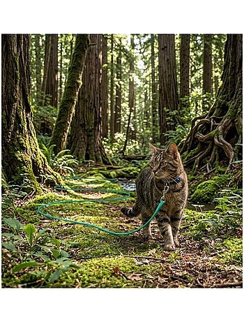 Laisse d'entraînement et a pister caspar pour chat