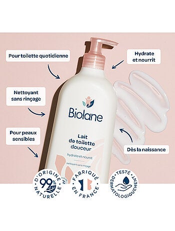 Lait de toilette douceur 750ml biolane