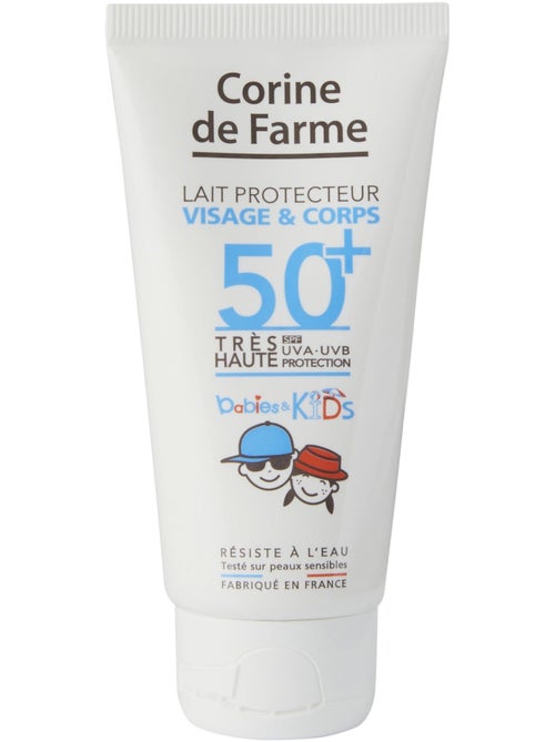 Lait protecteur visage et corps spf50+ babies & kids - Kiabi Lait protecteur visage et corps spf50+ babies & kids - Kiabi