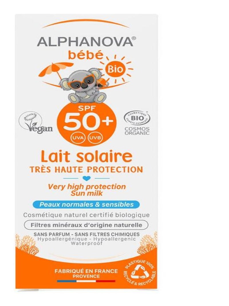 Lait solaire visage Bébé SPF 50 Multicolore - Kiabi