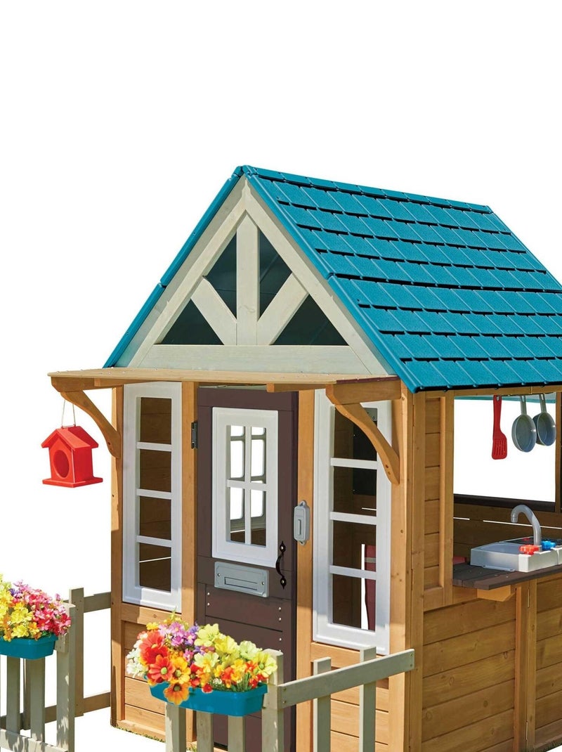 Lakeside maisonnette en bois pour enfants de KidKraft Bleu - Kiabi