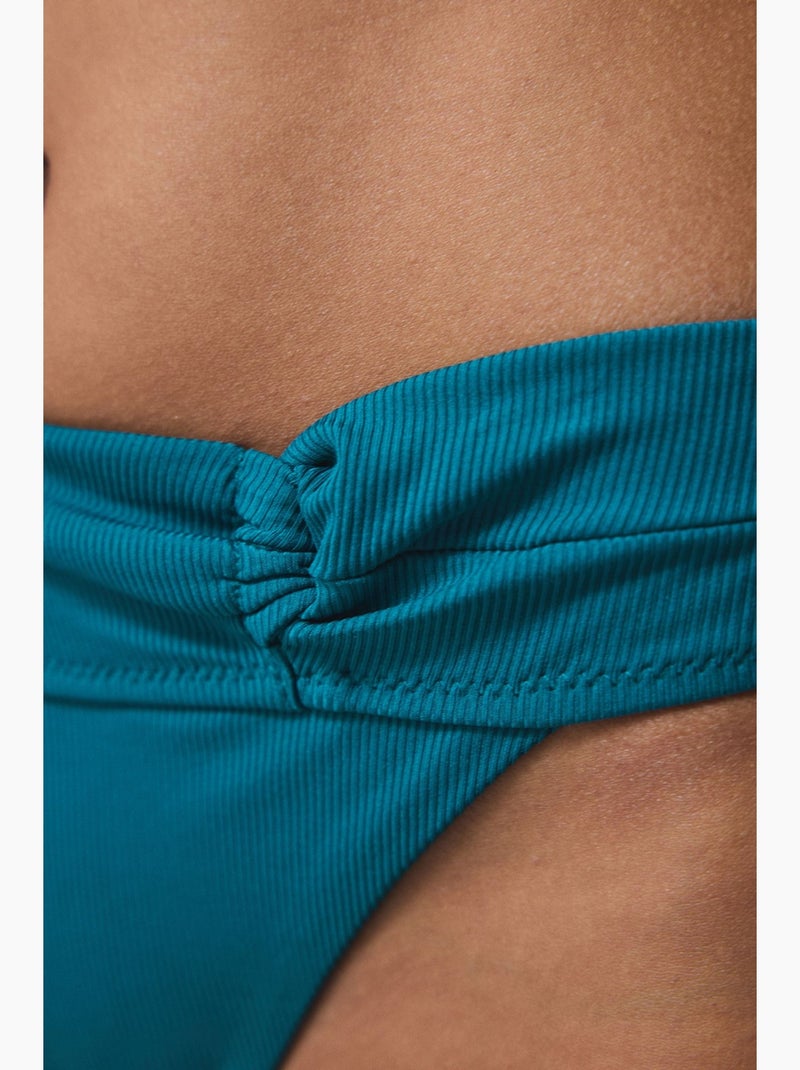 Lal bas de bikini à liens penti Bleu canard - Kiabi