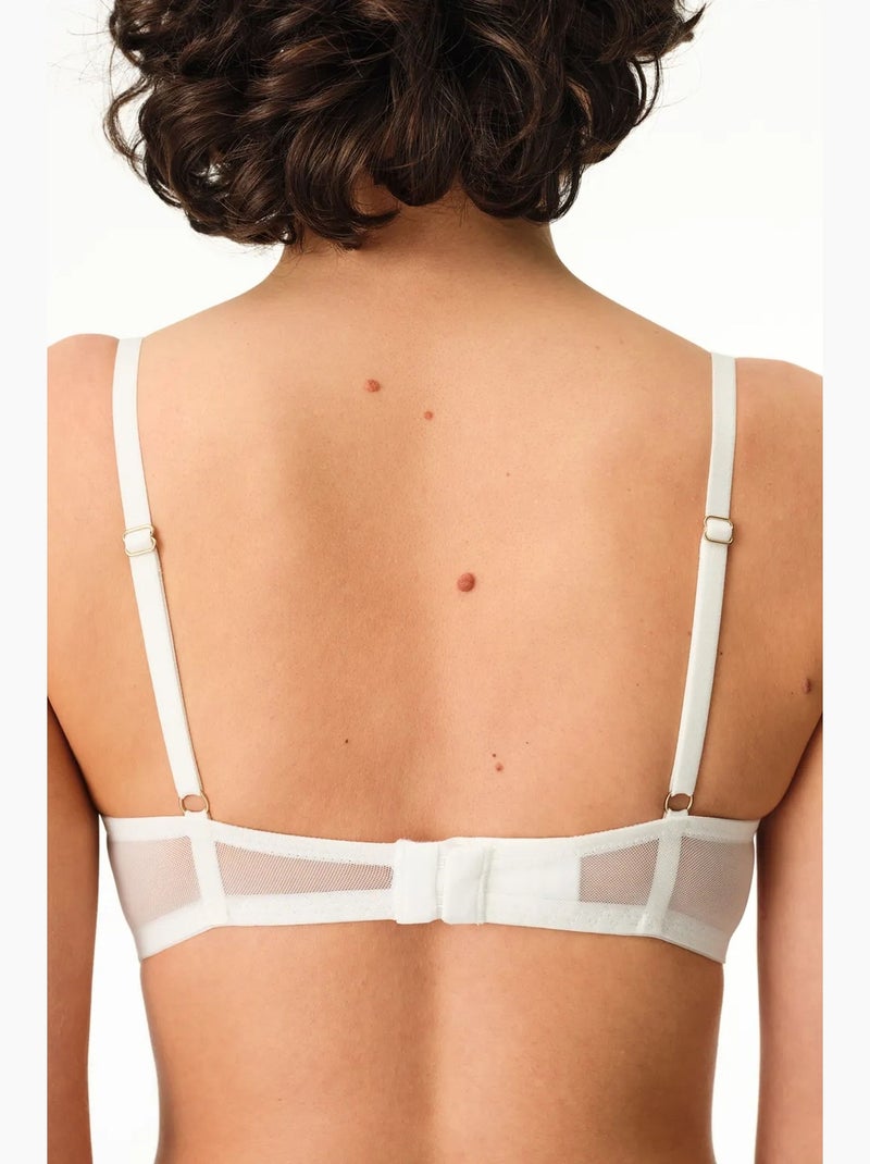 Laluce lace soutien-gorge à armatures penti Blanc cassé - Kiabi