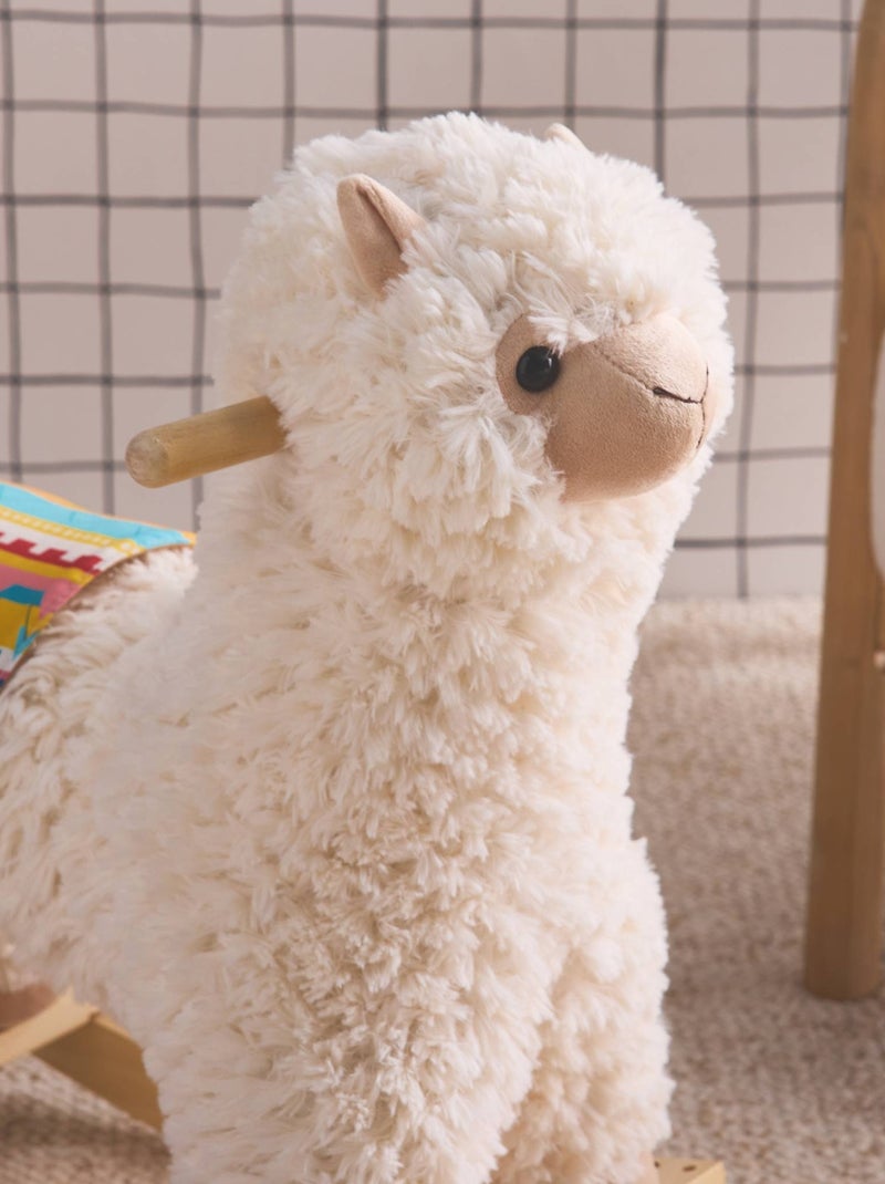 Lama à bascule pour enfant Côme Blanc - Kiabi