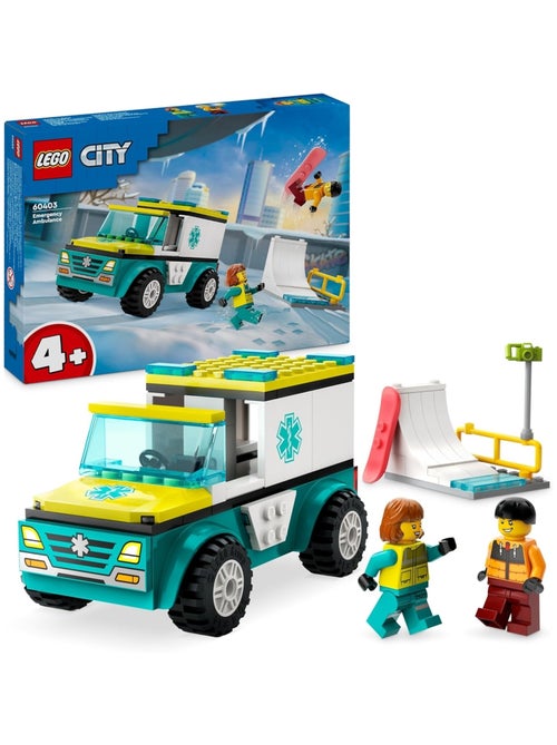 L'ambulance de secours et le snowboardeur - Kiabi