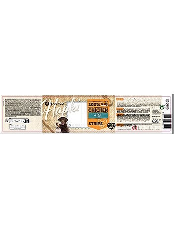 Lamelles sushi au poulet et poisson pour chien 650 g