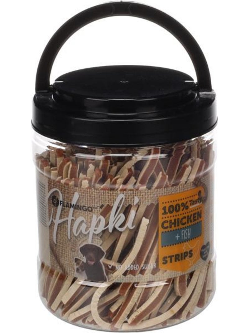 Lamelles sushi au poulet et poisson pour chien 650 g Marron - Kiabi