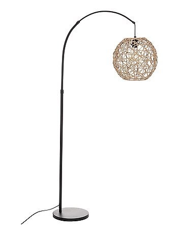 Lampadaire - - Effet rotin