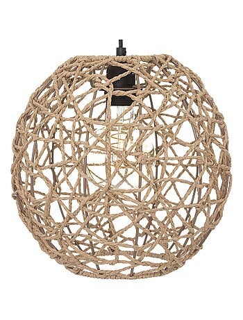 Lampadaire - - Effet rotin