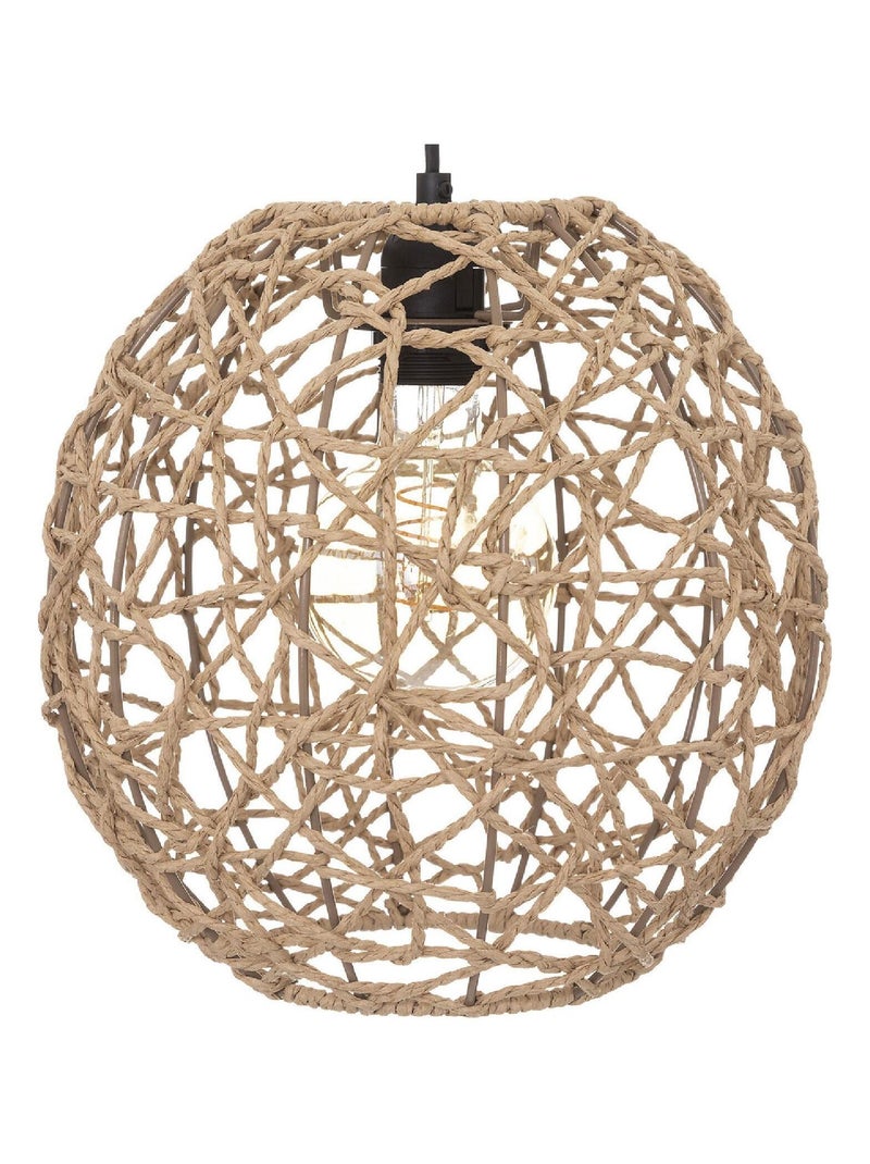Lampadaire  -  - Effet rotin Beige - Kiabi