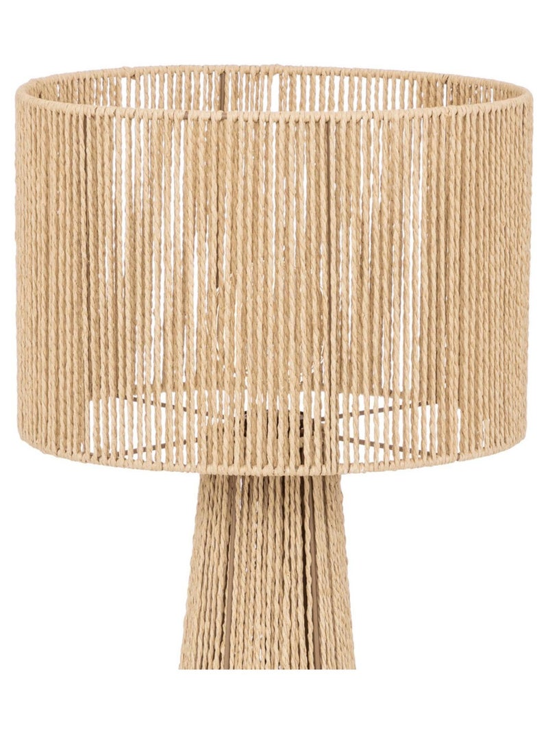 Lampadaire droit style jute Beige - Kiabi