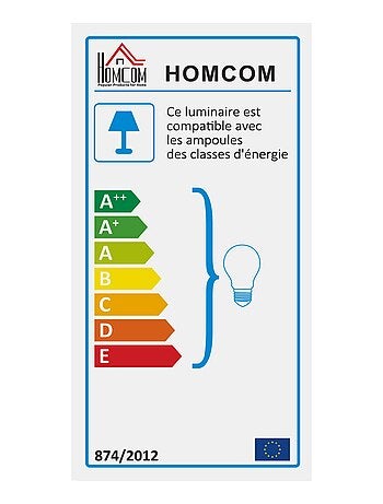 Lampadaire étagères 3 niveaux aspect bois