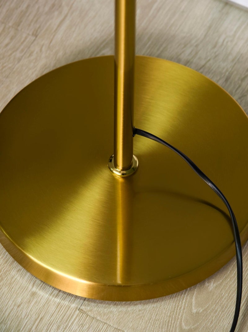 Lampadaire globe design néo-rétro 3 ampoules métal doré Doré/or - Kiabi