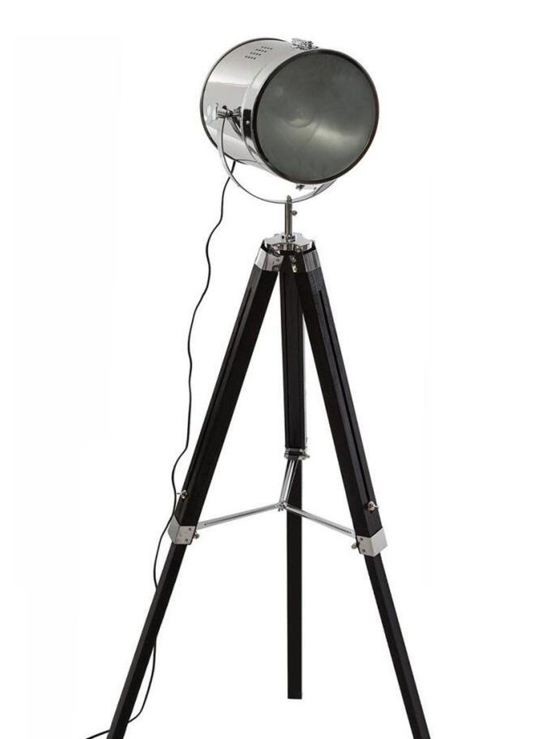 Lampadaire trépied Ebor noir H150 Noir - Kiabi
