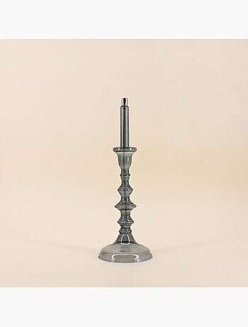 Lampe à huile chandelier en verre soufflé 32cm