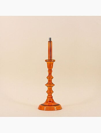 Lampe à huile chandelier en verre soufflé 32cm