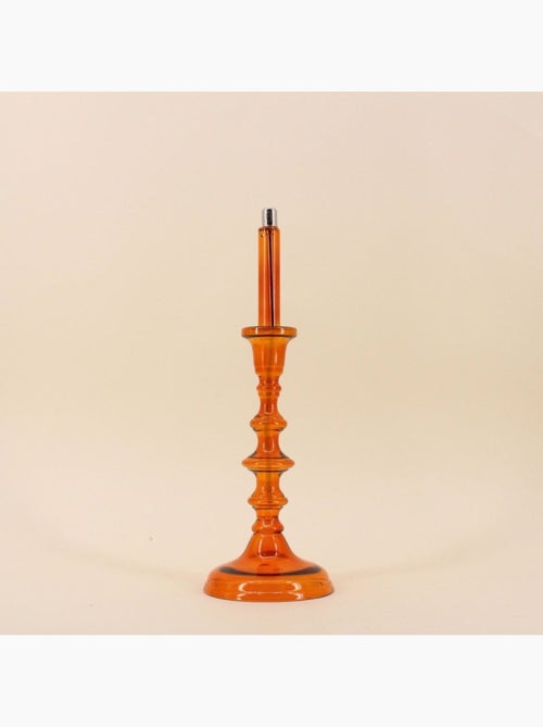 Lampe à huile chandelier en verre soufflé 32cm - Kiabi