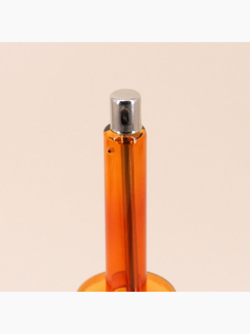 Lampe à huile chandelier en verre soufflé 32cm Orange - Kiabi