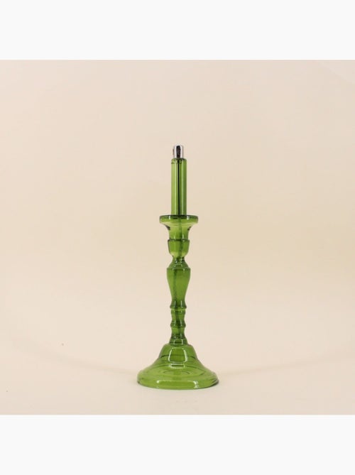 Lampe à huile chandelier en verre soufflé 34cm - Kiabi Lampe à huile chandelier en verre soufflé 34cm - Kiabi