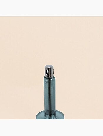 Lampe à huile chandelier en verre soufflé gris 32cm