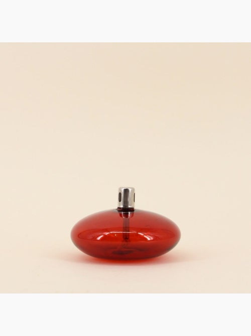 Lampe à huile ronde en verre soufflé bordeaux 10cm - Kiabi Lampe à huile ronde en verre soufflé bordeaux 10cm - Kiabi