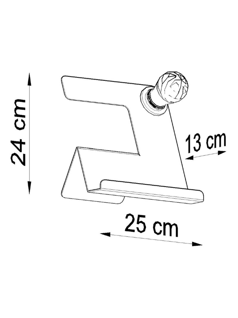 Lampe à poser Acier Blanc E27 1 Incline Blanc - Kiabi