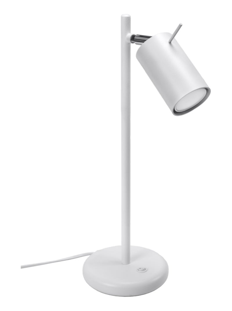 Lampe à poser Acier Blanc GU10 1 Ring Blanc - Kiabi