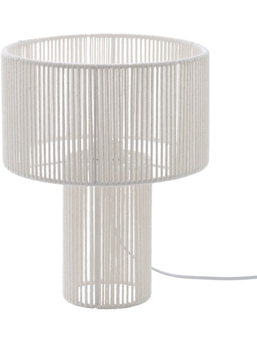Lampe à poser acier coton MIRIA - Kiabi Lampe à poser acier coton MIRIA - Kiabi