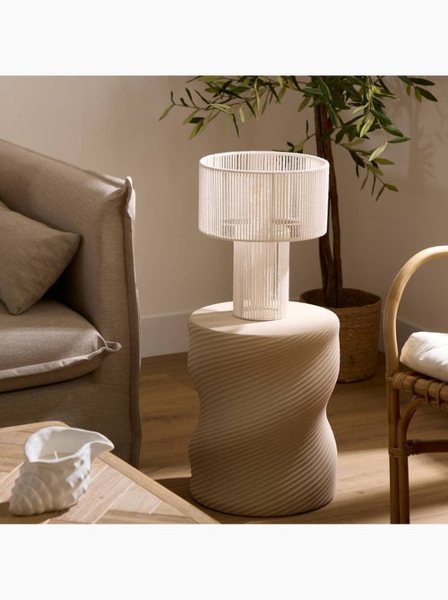 Lampe à poser acier coton MIRIA - Kiabi Lampe à poser acier coton MIRIA - Kiabi