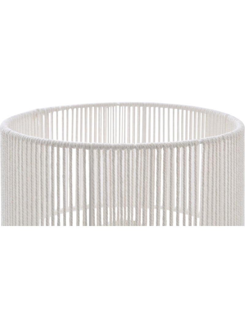 Lampe à poser acier coton MIRIA Blanc - Kiabi